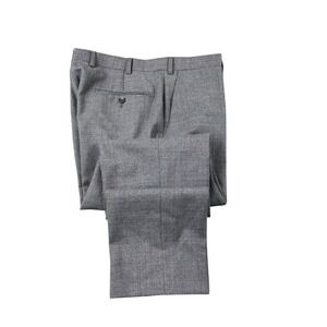 Suit Supply Brescia Gray Wool Flat Front Men's Trouser Size 34x28